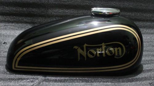 Norton Commando Hi-rider reproduction sheetmetal Black paint gasfuel petrol tank