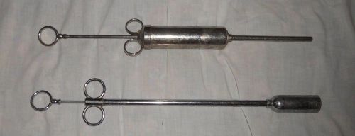 VINTAGE - Antique Veterinary Tools - Cattle/Equine - Stainless Steel  - LOOK!