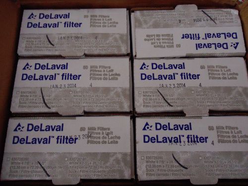 Case Lot 300 Pcs DeLaval Milk Filter 4 7/8&#034; x 28 1/2&#034; WH 70