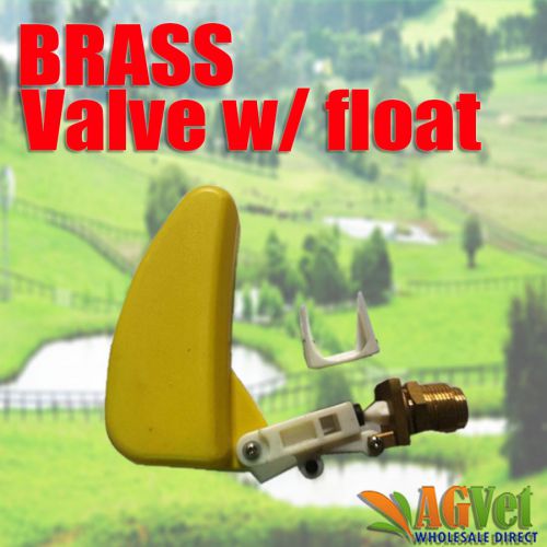 1/2 FLOAT VALVE SOLID BRASS - WATER TROUGH AUTOMATIC HORSE DOG CATTLE BOWL TANK