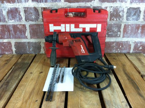 Hilti TE 5 Rotary Hammer Drill With Case and 4 Drill Bits