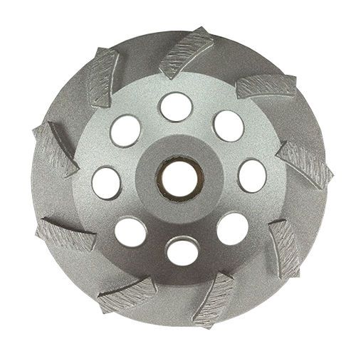 5&#034; Turbo Concrete Grinding Diamond Cup Wheel 9 Segments Non-Threaded