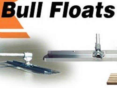 48 x 7 laminated wood bull float, square ends and threaded bracket cc782 lil mac for sale