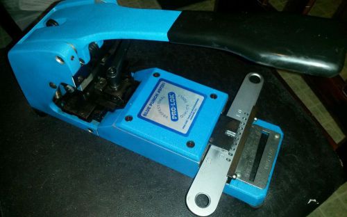 Pro-Lok Blue Punch Metal Clipping Machine with Code Bar (Great Condition) BP201