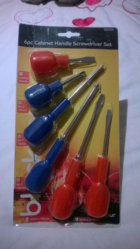 6pc CABINET SCREWDRIVER SET