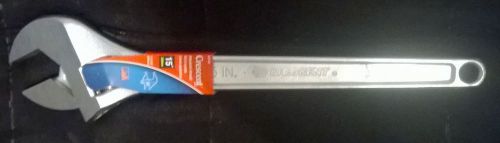 Crescent tools ac115 15&#034; chrome finish adjustable wrench, tapered handle, carded for sale