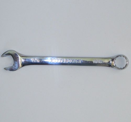 FULLY POLISHED 11/16&#034; COMBINATION BOX / OPEN WRENCH CHROME PLATED VANADIUM STEEL