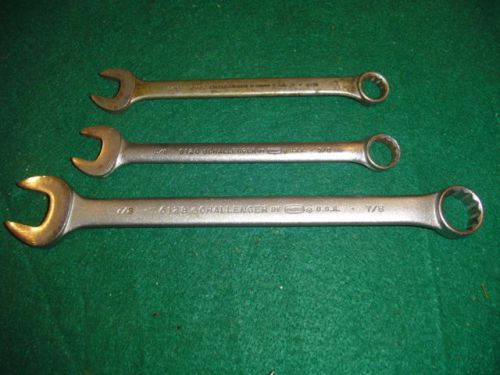 (3) Challenger Wrenches  by Proto 9/16&#034;, 5/8&#034; &amp; 7/8&#034;
