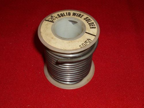 Vintage ~ Solid Wire Solder ~ No Brand Name ~ 50/50 ~ 1 pound ~ Antique