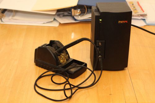 Metcal mx-500p-11 dual port ps rework soldering station w/ wand stcc tip &amp; stand for sale