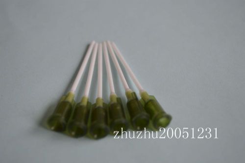 150 pcs 1.5&#034;  14ga olive  pp blunt flexible syringe needle tips for sale