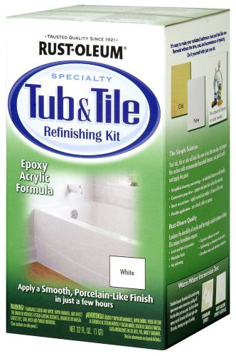 Rustoleum 32 oz white tub and tile refinishing kit for sale