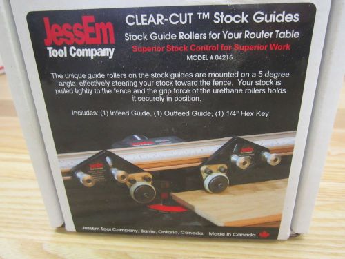 JESSEM ROUTER TABLE CLEAR-CUT STOCK GUIDES NO 04215