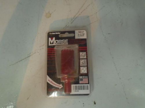 MORSE 1-1/16&#034; HOLE SAW W/ ARBOR NEW FREE SHIPPING TO US SEE PHOTOS FOR DETAILS