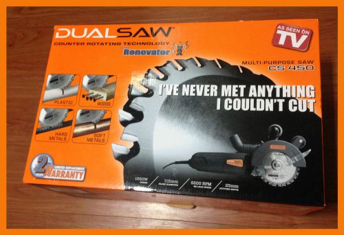 NEW *(AS SEEN ON TV)* DUAL SAW CS450 MULTI-PURPOSE POWER SAW BY THE RENOVATOR