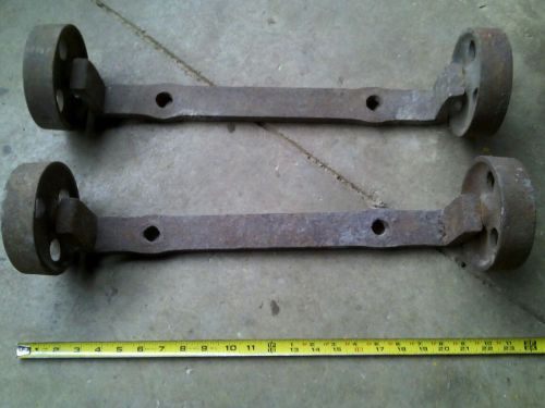 Hit miss antique engine cart wheels locomotive industrial axels pair heavy duty for sale