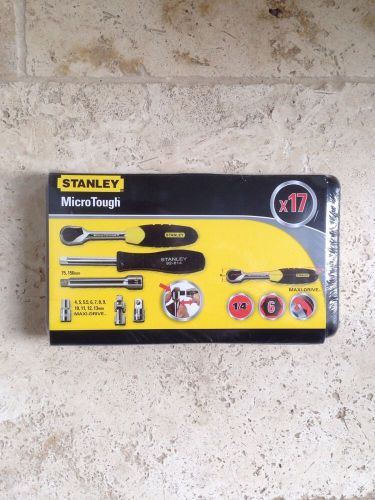 Stanley microtough 17 piece socket set 2-85-582 for sale