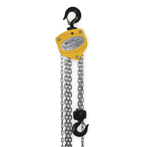 Manual chain hoist, 3000 lb., lift 20 ft. oz015-20chop for sale
