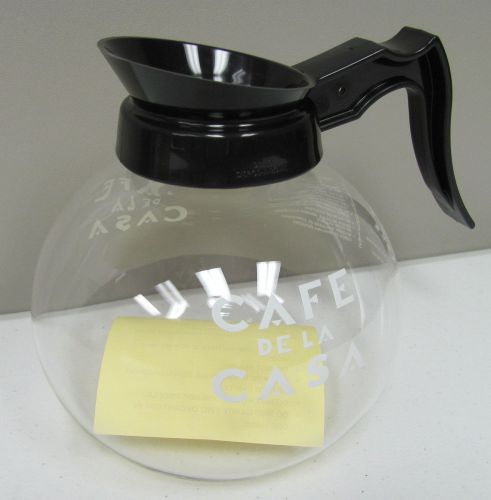 NEW Set of 3 Wilbur Curtis Company Regular Glass Coffee Pot Decanter 64oz Bunn