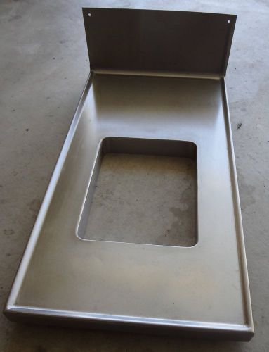 stainless steel counter-top built-in trash chute marine edge bar food service