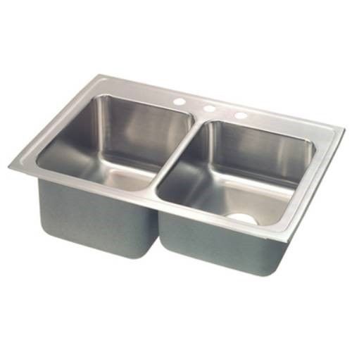 Elkay &#034;lusterstone&#034; series 43 inch gourmet kitchen sinks model stlr4322l3 for sale
