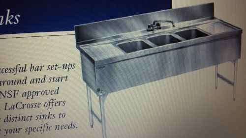 Lacrosse sk63c underbar three compartment sink for sale