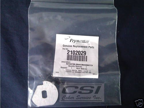 Frymaster P#2102029 Drain Microswitch Activator