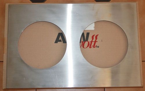 NEW APW WYOTT 14883 2 8 1/2&#034; HOLES ADAPTER PLATE FOR FOOD WARMER RETAIL OVER $70