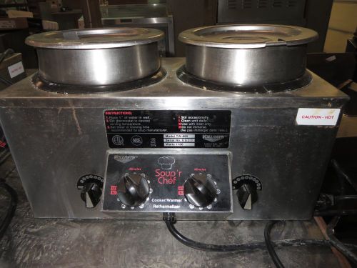 Vollrath double Soup Warmer 1100 Watt TW-665 Rethermalizer 4 QT W timer