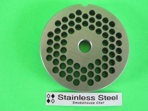 #22 x 1/4&#034; meat grinder plate stainless steel fits hobart tor-rey lem &amp; more for sale