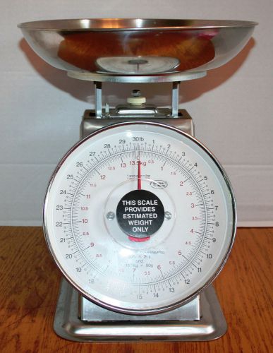 Yamato Accu-Weigh Model SM(N) Stainless Steel Mechanical Dial Scale Food Service