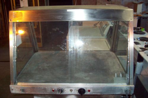 GLASS HOT FOOD WARMING AND DISPLAY CABINET
