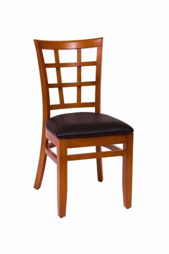 New Commercial Restaurant Wooden Pennington Window Pane Chair