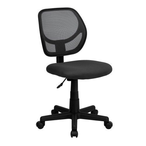 Flash Furniture WA-3074-GY-GG Mid-Back Gray Mesh Task Chair and Computer Chair