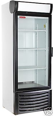 New 1 one door glass display cooler refrigerator  14cu&#039; new led interior lights for sale