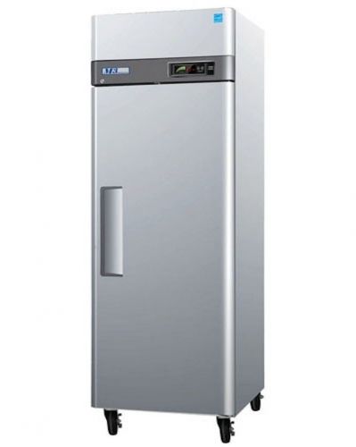 New turbo air 24 cu ft m3 series ss solid door reach in freezer - 1 door!! for sale