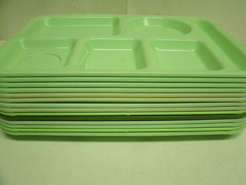 Lot of 14 SiLite 6 Compartment School Luncheon Food Tray