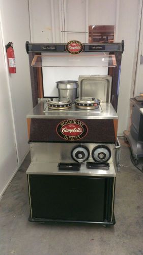 Duke CMT1 Campbell&#039;s Soup Warmer Kiosk with Wheeled Storage Base