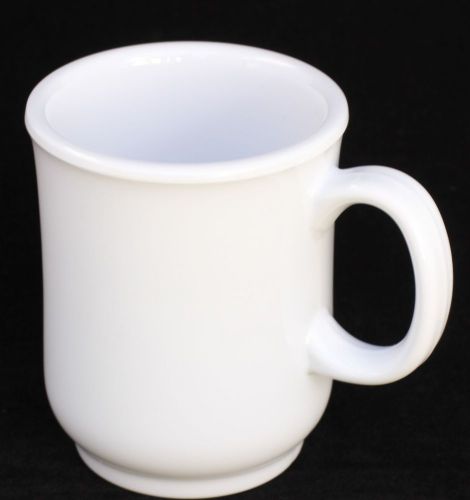 8 oz  New Melamine Coffee Mug US 477  White  4 Dozen   (48 PC)
