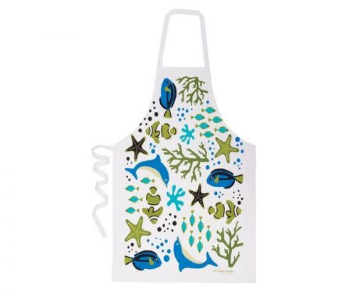 Sealife Dolphin Fish Starfish 100% Cotton Apron Annabel Trends Mother&#039;s Day