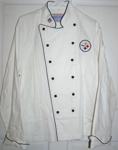 NWOT Tailgate 29 Chef NFL Chef Jacket Pittsburgh Steelers Size Medium