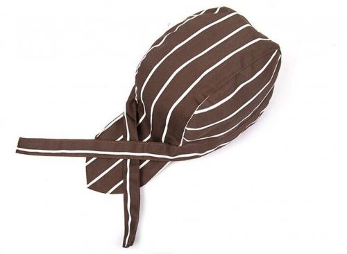 The Printing Ribbon Hat Fashion Multicolor Baotou Chef Coffee Stripe Hat Turban