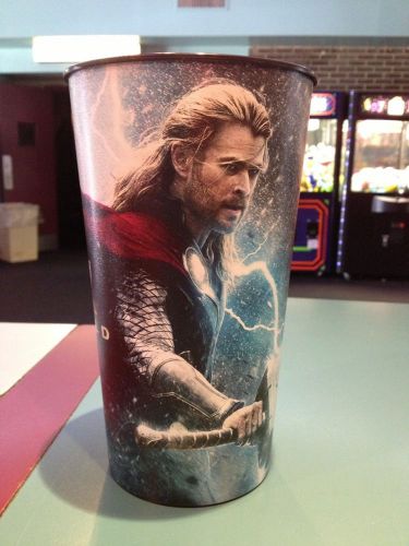 Thor the dark world 44oz plastic movie theater cup brand new for sale