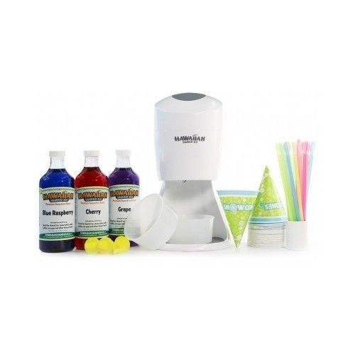 Shaved Ice Snow Cone Hawaiian Machine Party Package Shaver Crusher Summer New