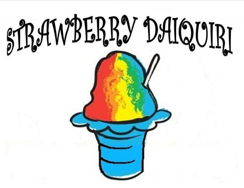 STRAWBERRY DAIQUIRI SYRUP MIX Snow CONE/SHAVED ICE Flavor GALLON CONCENTRATE #1
