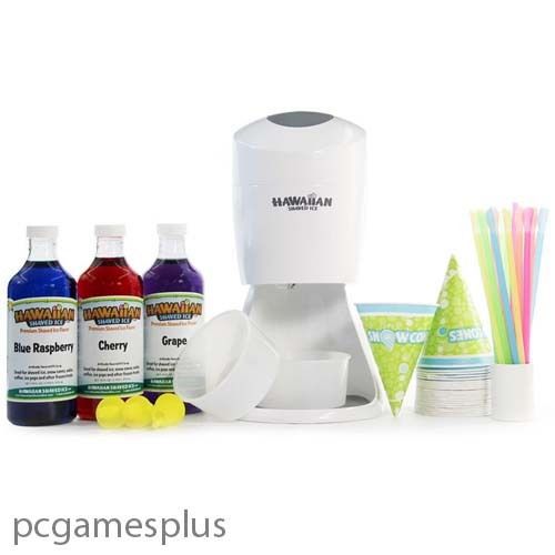 NEW - Hawaiian Shaved Ice and Snow Cone Machine Party Package