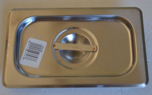 Vollrath 75360 Super Pan V 1/9 Size Solid Stainless Steel Lid
