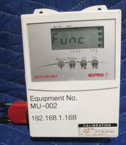 Elpro Ecolog-Net LP4 temperature data logger with LAN and USB Part Number 2701