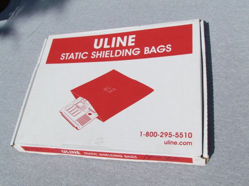 140 uline static shielding bags 14 x 20 open top esd anti static for sale