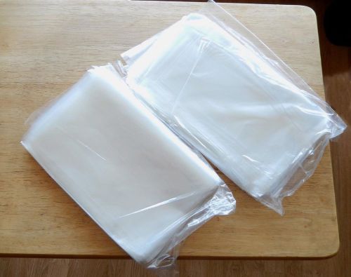 100 CLEAR 8 x 10 POLY BAGS PLASTIC 1.5 MIL FLAT OPEN TOP